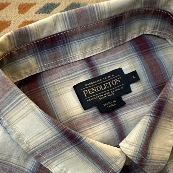 Pendleton Women’s Plaid Frontier Short Sleeve Pearl Snap - Picture 2 of 6